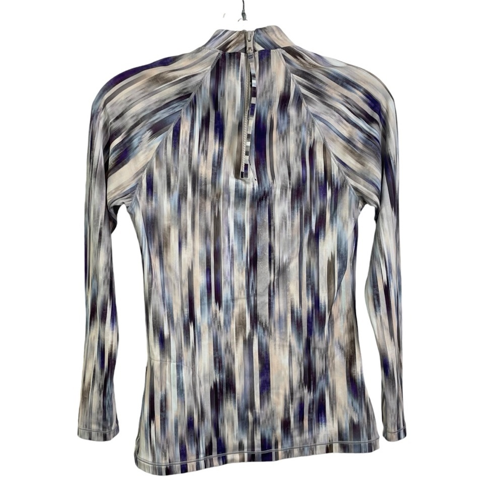 NWT Athleta North Point Rashguard Grey Abstract - Picture 3 of 4